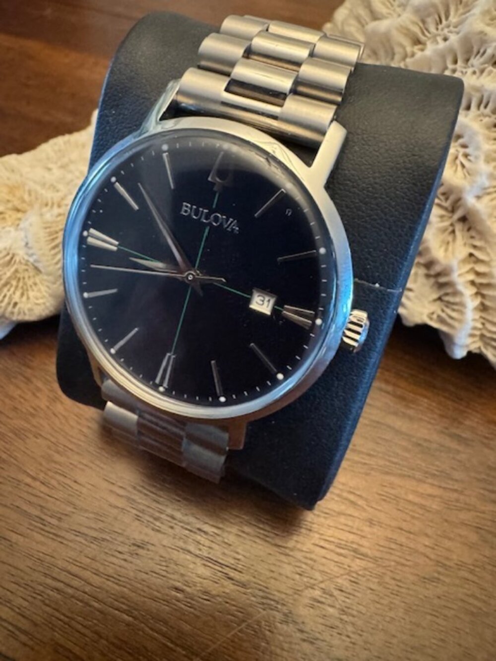 Bulova Men's Quartz Watch Aerojet 96B316 Stainless Steel Band + NATO Band